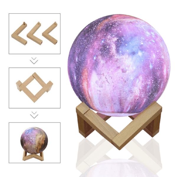 Luminária Lua 3D com controle - Planet Lamp™