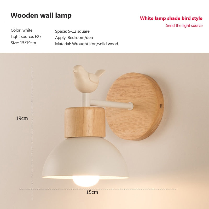 Luminária de parede criativa para Iluminação Home Decor - Arandela Pássaro