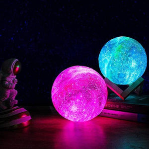Luminária Lua 3D com controle - Planet Lamp™